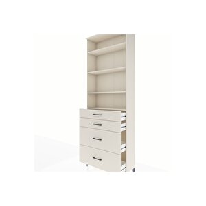 Arges Dolap 4 Raflı 4 Çekmeceli 88x30x243 Aytaşı-aytaşı