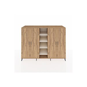 Kronos Dolap 12 Raflı 4 Kapaklı 220x59x163 Çam-çam/aytaşı