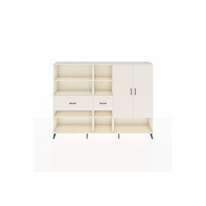 Arges Dolap 10 Raflı 2 Çekmeceli 2 Kapaklı 220x30x163 Aytaşı-aytaşı