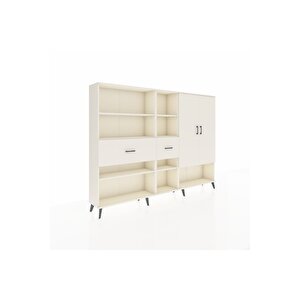 Arges Dolap 10 Raflı 2 Çekmeceli 2 Kapaklı 220x30x163 Aytaşı-aytaşı