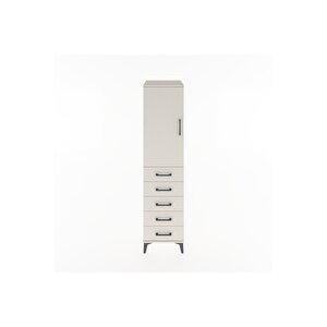 Hyperion Dolap 2 Raflı 5 Çekmeceli Tek Kapaklı 44x44x182 Aytaşı-aytaşı