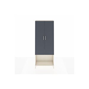 Arges Dolap 4 Raflı 2 Kapaklı 88x30x221 Aytaşı-antrasit
