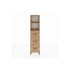 Arges Dolap 2 Raflı 3 Çekmeceli 44x30x182 Çam-çam