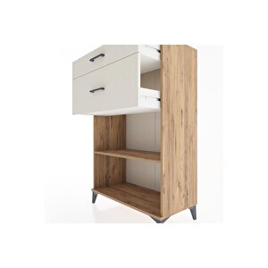 Hyperion Dolap Tek Raflı 2 Çekmeceli 88x44x134 Çam-aytaşı