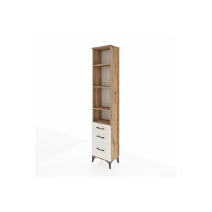 Arges Dolap 4 Raflı 3 Çekmeceli 44x30x221 Çam-aytaşı