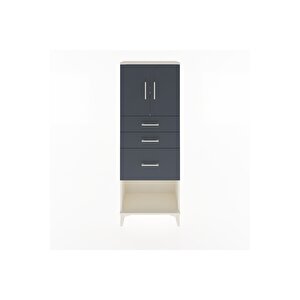 Arges Dolap 2 Raflı 3 Çekmeceli 2 Kapaklı 60x30x163 Aytaşı-antrasit