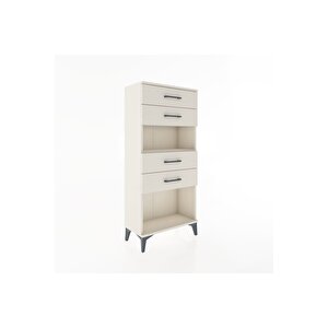 Hyperion Dolap Tek Raflı 4 Çekmeceli 60x44x134 Aytaşı-aytaşı