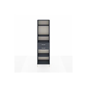 Arges Dolap 4 Raflı 2 Çekmeceli 60x30x221 Antrasit-antrasit