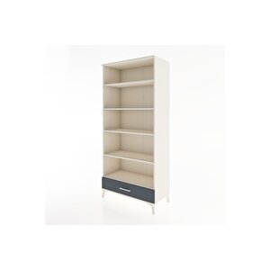 Hyperion Dolap 5 Raflı Tek Çekmeceli 88x44x195 Aytaşı-antrasit