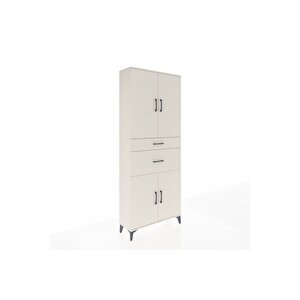 Arges Dolap 4 Raflı 2 Çekmeceli 4 Kapaklı 88x30x221 Aytaşı-aytaşı