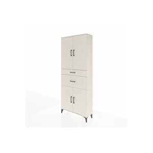 Arges Dolap 4 Raflı 2 Çekmeceli 4 Kapaklı 88x30x221 Aytaşı-aytaşı