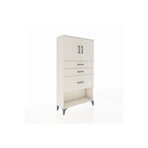 Arges Dolap 2 Raflı 3 Çekmeceli 2 Kapaklı 88x30x163 Aytaşı-aytaşı