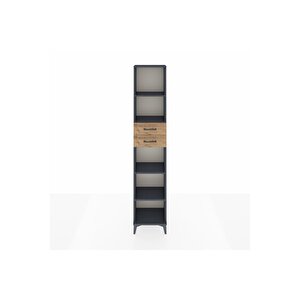 Arges Dolap 4 Raflı 2 Çekmeceli 44x30x221 Antrasit-çam