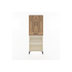 Arges Dolap 3 Raflı Tek Çekmeceli 2 Kapaklı 60x30x163 Aytaşı-çam