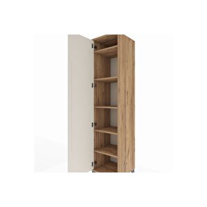 Hyperion Dolap 5 Raflı Tek Kapaklı 44x44x195 Çam-aytaşı
