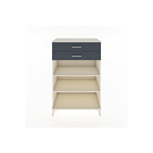 Hyperion Dolap 2 Raflı 2 Çekmeceli 88x44x134 Aytaşı-antrasit