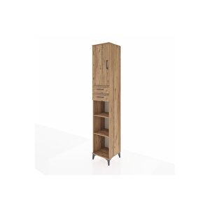 Hyperion Dolap 5 Raflı 2 Çekmeceli Tek Kapaklı 44x44x243 Çam-çam