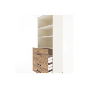 Hyperion Dolap 3 Raflı 3 Çekmeceli 60x44x163 Aytaşı-çam
