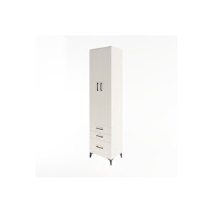 Hyperion Dolap 5 Raflı 3 Çekmeceli 2 Kapaklı 60x44x243 Aytaşı-aytaşı