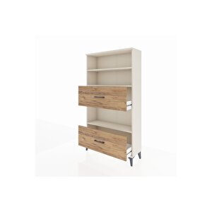 Arges Dolap 3 Raflı 2 Çekmeceli 88x30x163 Aytaşı-çam