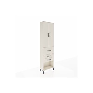 Arges Dolap 2 Raflı 3 Çekmeceli 2 Kapaklı 60x30x221 Aytaşı-aytaşı