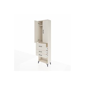 Arges Dolap 2 Raflı 3 Çekmeceli 2 Kapaklı 60x30x221 Aytaşı-aytaşı