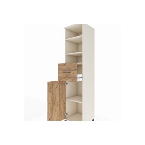 Hyperion Dolap 4 Raflı Tek Çekmeceli Tek Kapaklı 44x44x195 Aytaşı-çam