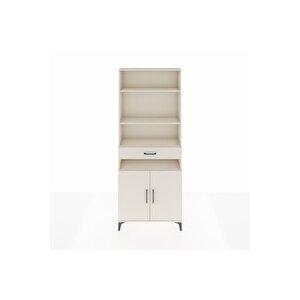 Arges Dolap 5 Raflı Tek Çekmeceli 2 Kapaklı 88x30x221 Aytaşı-aytaşı