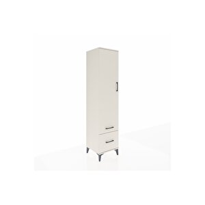 Hyperion Dolap 2 Raflı 2 Çekmeceli Tek Askılı 44x44x195 Aytaşı-aytaşı