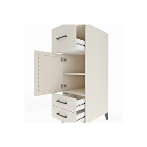 Kronos Dolap 2 Raflı 3 Çekmeceli Tek Kapaklı 44x59x134 Aytaşı-aytaşı