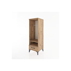 Hyperion Dolap 2 Raflı Tek Çekmeceli Tek Askılı 44x44x134 Çam-çam