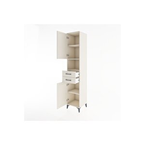 Hyperion Dolap 4 Raflı 2 Çekmeceli 2 Kapaklı 44x44x221 Aytaşı-aytaşı