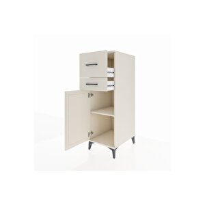 Kronos Dolap Tek Raflı 2 Çekmeceli Tek Kapaklı 44x59x134 Aytaşı-aytaşı