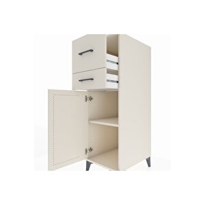 Kronos Dolap Tek Raflı 2 Çekmeceli Tek Kapaklı 44x59x134 Aytaşı-aytaşı