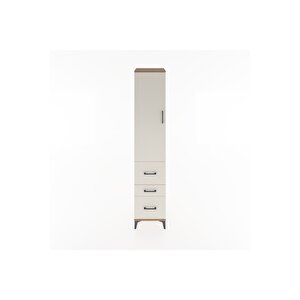 Hyperion Dolap 3 Raflı 3 Çekmeceli Tek Kapaklı 44x44x221 Çam-aytaşı