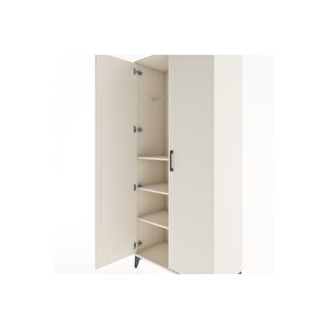 Hyperion Dolap 3 Raflı 2 Kapaklı Tek Askılı 88x44x195 Aytaşı-aytaşı