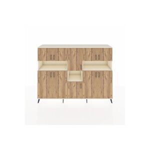 Hyperion Dolap 14 Raflı 10 Kapaklı 220x44x163 Aytaşı-çam/aytaşı