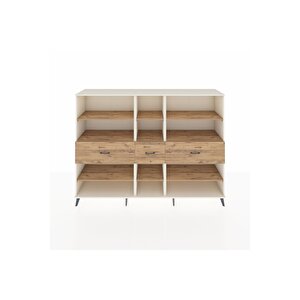 Hyperion Dolap 9 Raflı 3 Çekmeceli  220x44x163 Aytaşı-çam