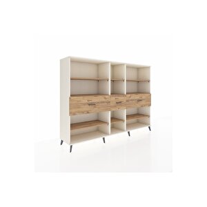 Hyperion Dolap 9 Raflı 3 Çekmeceli  220x44x163 Aytaşı-çam