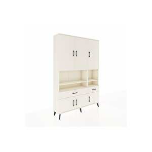 Arges Gardrop 8 Raflı 2 Çekmeceli 6 Kapaklı 132x30x195 Aytaşı-aytaşı