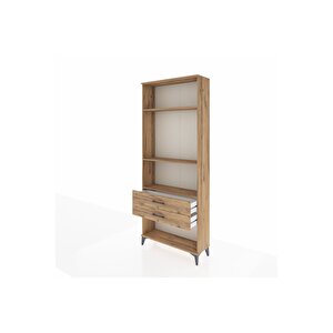 Arges Dolap 3 Raflı 2 Çekmeceli 88x30x221 Çam-çam