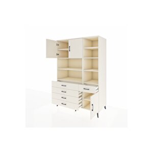 Kronos Dolap 9 Raflı 5 Çekmeceli 3 Kapaklı 132x59x195 Aytaşı-aytaşı/aytaşı