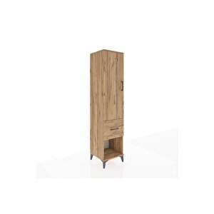 Hyperion Dolap 2 Raflı Tek Çekmeceli Tek Askılı 44x44x195 Çam-çam