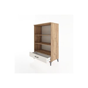 Hyperion Dolap 3 Raflı Tek Çekmeceli 88x44x134 Çam-aytaşı