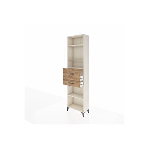 Arges Dolap 4 Raflı 2 Çekmeceli 60x30x221 Aytaşı-çam