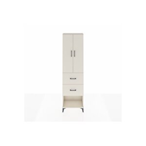 Arges Dolap 3 Raflı 2 Çekmeceli 2 Kapaklı 60x30x221 Aytaşı-aytaşı