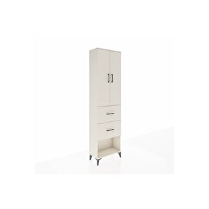 Arges Dolap 3 Raflı 2 Çekmeceli 2 Kapaklı 60x30x221 Aytaşı-aytaşı
