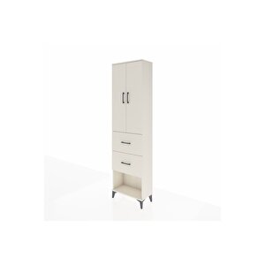 Arges Dolap 3 Raflı 2 Çekmeceli 2 Kapaklı 60x30x221 Aytaşı-aytaşı
