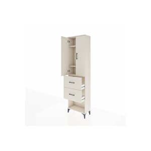Arges Dolap 3 Raflı 2 Çekmeceli 2 Kapaklı 60x30x221 Aytaşı-aytaşı