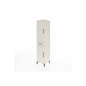 Hyperion Dolap 4 Raflı Tek Çekmeceli 2 Kapaklı 44x44x195 Aytaşı-aytaşı